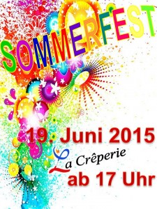 Sommerfest Plakat 2015